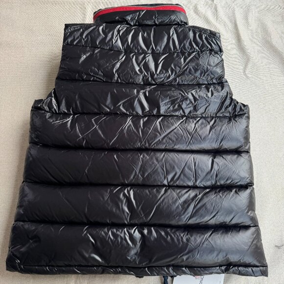 Moncler Men's Ouse Hooded Down Gilet in Black - Picture 3 of 12